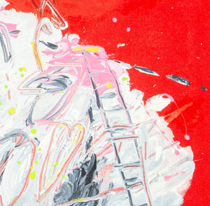 Elfi Schuselka Abstract Composition Oil on Canvas (9760930562355)