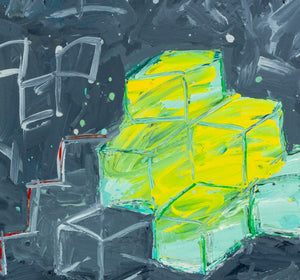 Elfi Schuselka Abstract Composition Oil Canvas (9757840998707)