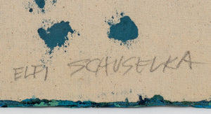 Elfi Schuselka Abstract Composition Oil on Canvas (9757871374643)