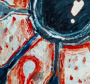 Elfi Schuselka Abstract Composition Oil on Canvas (9760027214131)