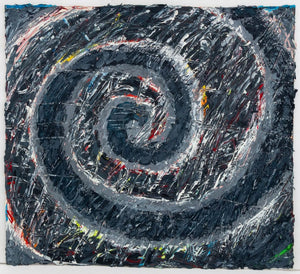 Elfi Schuselka Spiral Composition Oil on Canvas (9760990396723)