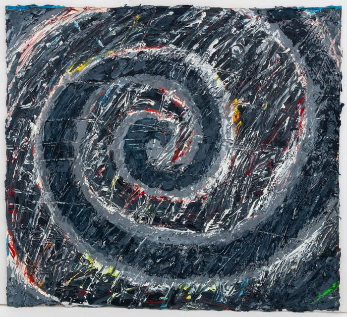 Elfi Schuselka Spiral Composition Oil on Canvas
