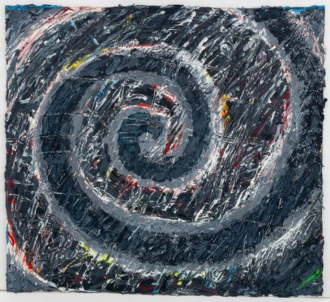 Elfi Schuselka Spiral Composition Oil on Canvas