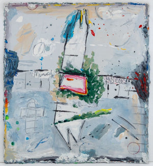 Elfi Schuselka Two-Sided Abstract Composition Oil (9761006256435)