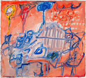 Elfi Schuselka Abstract Composition Oil on Canvas (9761024114995)
