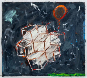 Elfi Schuselka Abstract Composition Oil on Canvas (9767127744819)