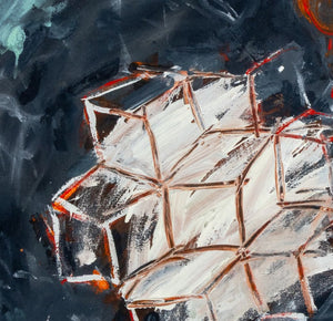 Elfi Schuselka Abstract Composition Oil on Canvas (9767127744819)
