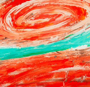 Elfi Schuselka Abstract Composition Oil on Canvas (9771685871923)