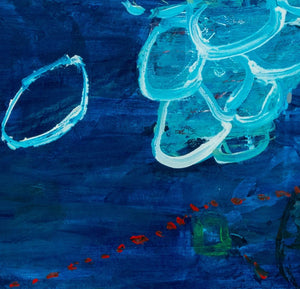 Elfi Schuselka Abstract Composition Oil on Canvas (9767227031859)