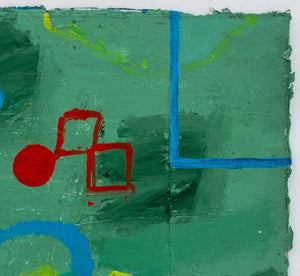 Elfi Schuselka Abstract Composition Oil on Canvas (9768079294771)