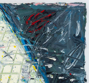 Elfi Schuselka Abstract Composition Oil on Canvas (9768094761267)