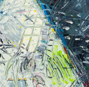 Elfi Schuselka Abstract Composition Oil on Canvas (9768094761267)