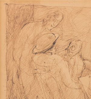 George Grosz "In der Loge" Pen and Ink on Paper (9756144369971)