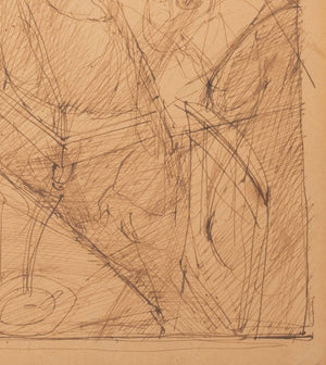 George Grosz "In der Loge" Pen and Ink on Paper (9756144369971)