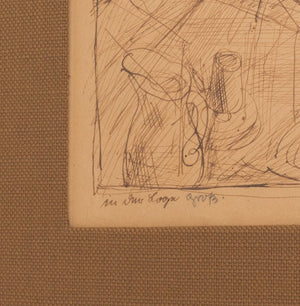 George Grosz "In der Loge" Pen and Ink on Paper (9756144369971)