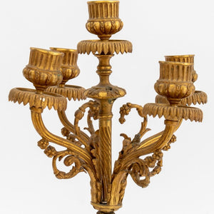French Empire Style Gilt Bronze Cupid Candelabra (9751811293491)