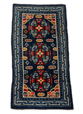 Tibetan Gyantse Khaden Rug, 4' 4.5