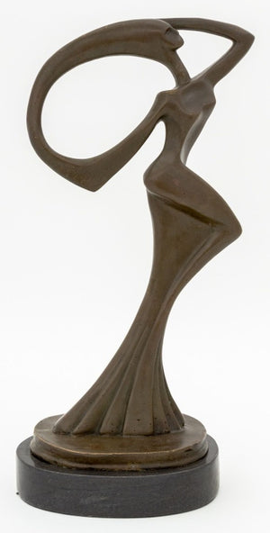 Modern Abstract Standing Female Bronze Sculpture (9801756246323)