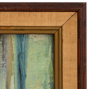 Illegibly Signed American School Still Life Oil (9801016410419)