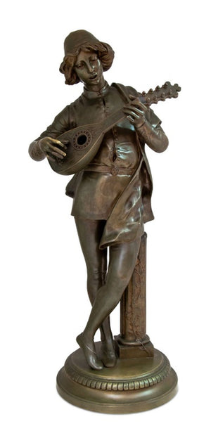 Paul Dubois "Le Chanteur Florentin" Bronze (9738474094899)