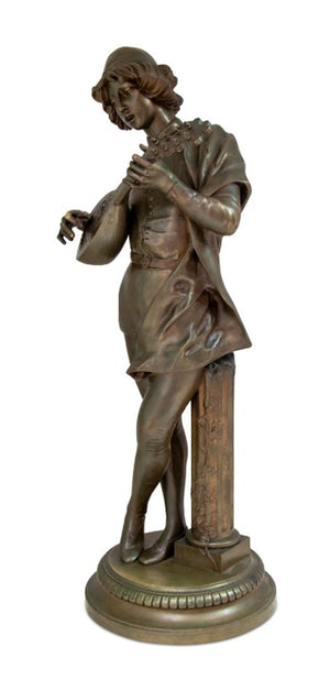 Paul Dubois "Le Chanteur Florentin" Bronze (9738474094899)