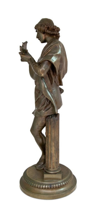 Paul Dubois "Le Chanteur Florentin" Bronze (9738474094899)