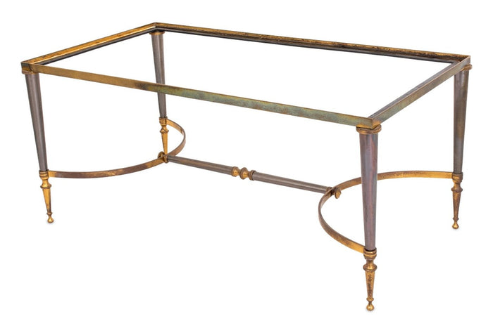 Maison Jansen Style Brass Coffee Table