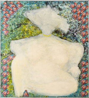Rose Victor Abstract Seated Nude Woman Oil (9745022222643)