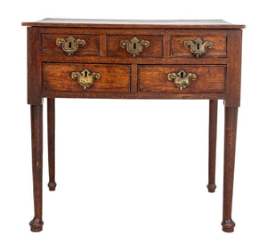 Georgian Style Oak Lowboy (9742199488819)