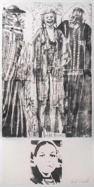 Shosh Israeli Surrealist Figural Scene Lithograph (9738678894899)