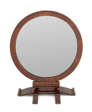 Victorian Style Mahogany Circular Table-Top Mirror (9742197588275)