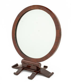 Victorian Style Mahogany Circular Table-Top Mirror (9742197588275)