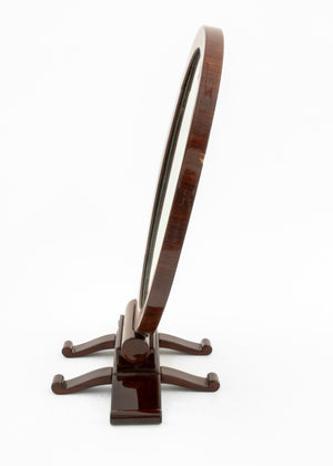 Victorian Style Mahogany Circular Table-Top Mirror (9742197588275)