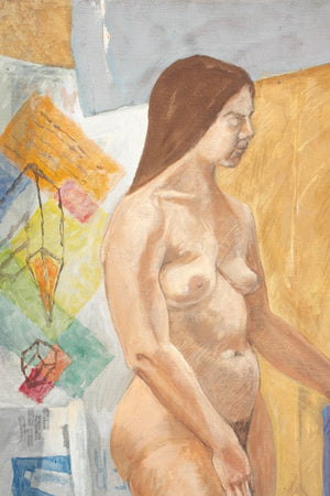 John Braden Two Nude Female Figures Oil on Canvas (9745045815603)