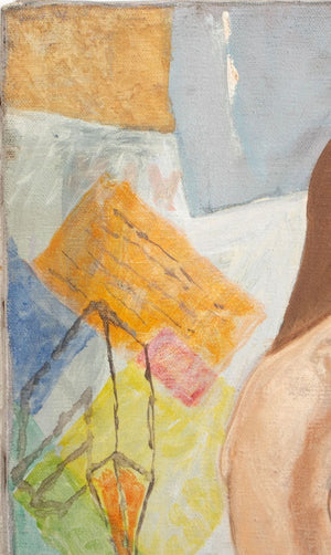 John Braden Two Nude Female Figures Oil on Canvas (9745045815603)