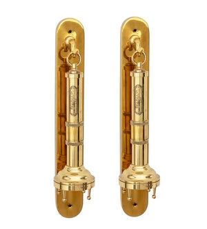 Chapman Mid-Century Modern Brass Flashlights, Pair (9801172255027)