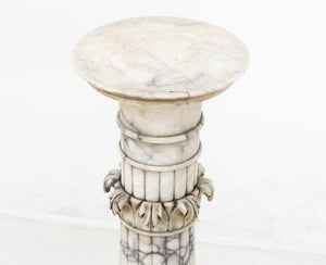 Neoclassical Alabaster Pedestal (9883981283635)