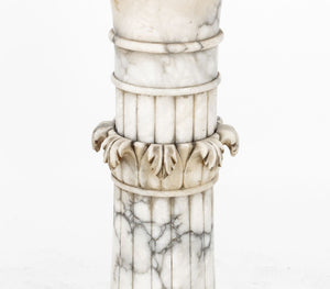 Neoclassical Alabaster Pedestal (9883981283635)