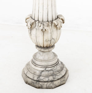 Neoclassical Alabaster Pedestal (9883981283635)