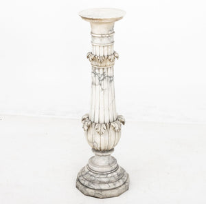 Neoclassical Alabaster Pedestal (9883981283635)