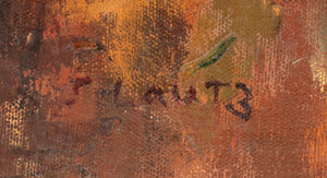 Joanne Lautz "Leona in Orange and Green..." Oil (9883982954803)