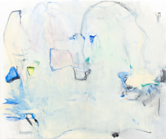 Robert O'Meara Abstract Composition in Blue Oil
