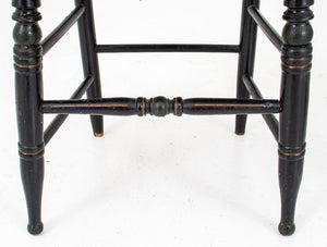 American Stenciled and Ebonized Side Chairs, 6 (8920554897715)