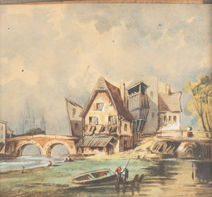 French School Riverside Town Watercolor (9781378122035)