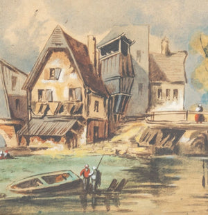 French School Riverside Town Watercolor (9781378122035)