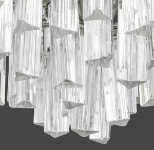 Italian Modern Murano Glass Triedri Chandelier (9742203093299)