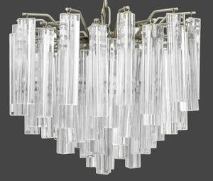 Italian Modern Murano Glass Triedri Chandelier (9742203093299)