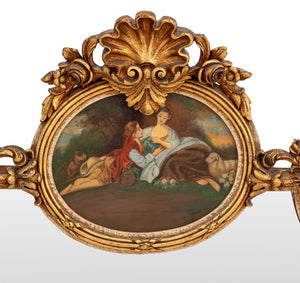 Louis XVI Style Giltwood Mantel Mirror (9742194606387)