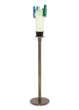 Elio Raffaeli Murano Glass Sculpture Floor Lamp