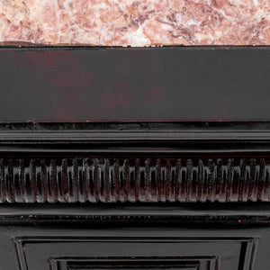 Victorian Style Mahogany & Marble Pedestals, Pair (9816554602803)